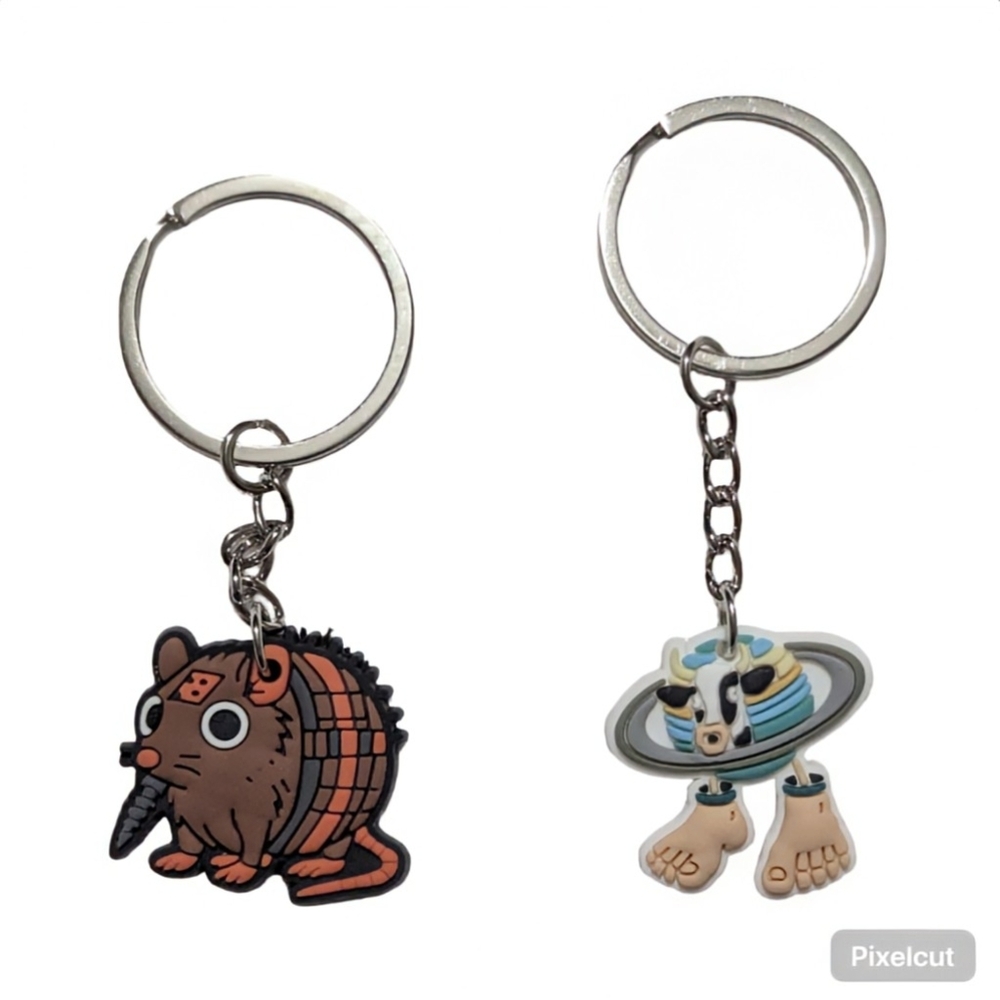 Novelty Funny Meme Inspired Italian Brainrot Keychain Set